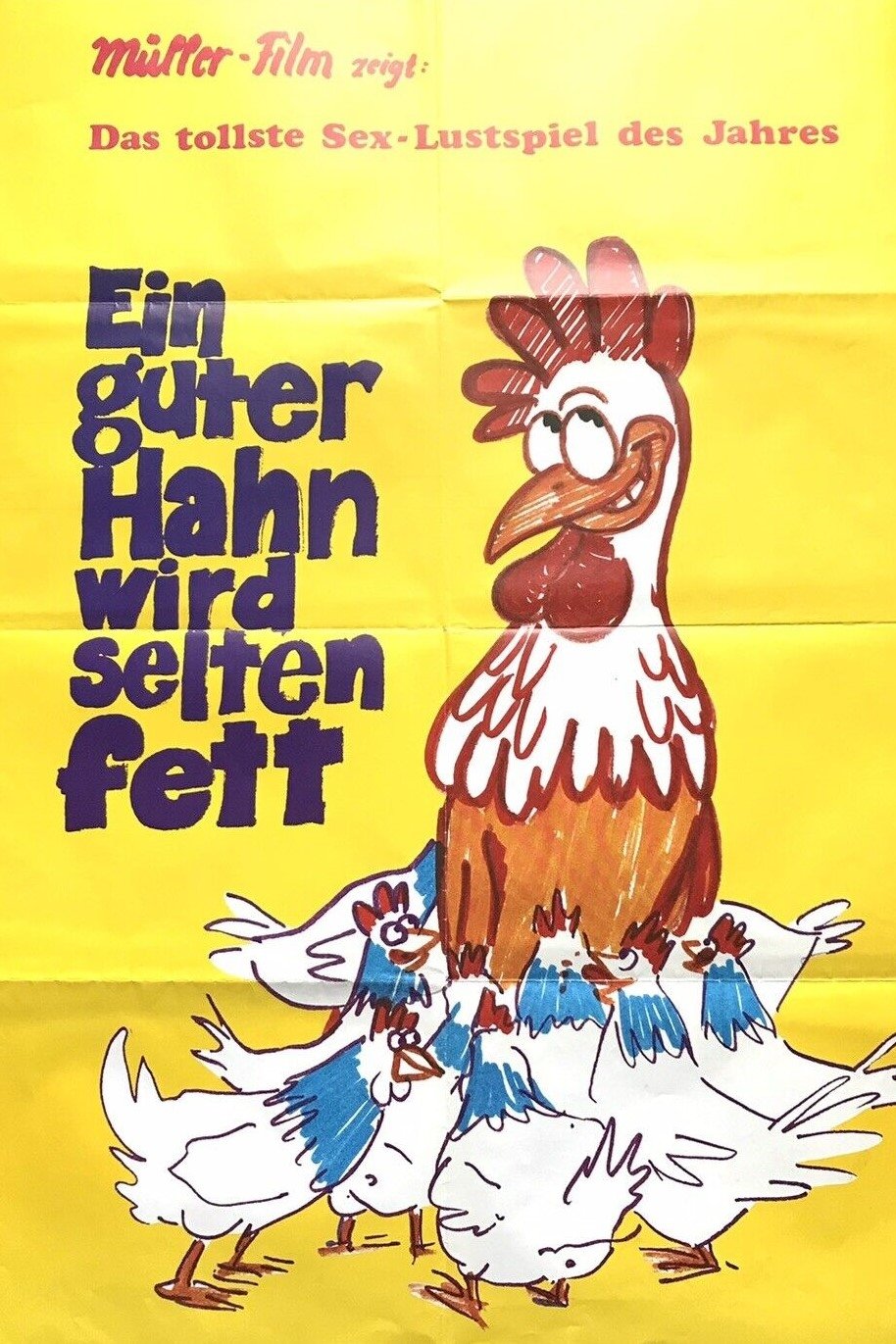 Poster de Ein guter Hahn wird selten fett