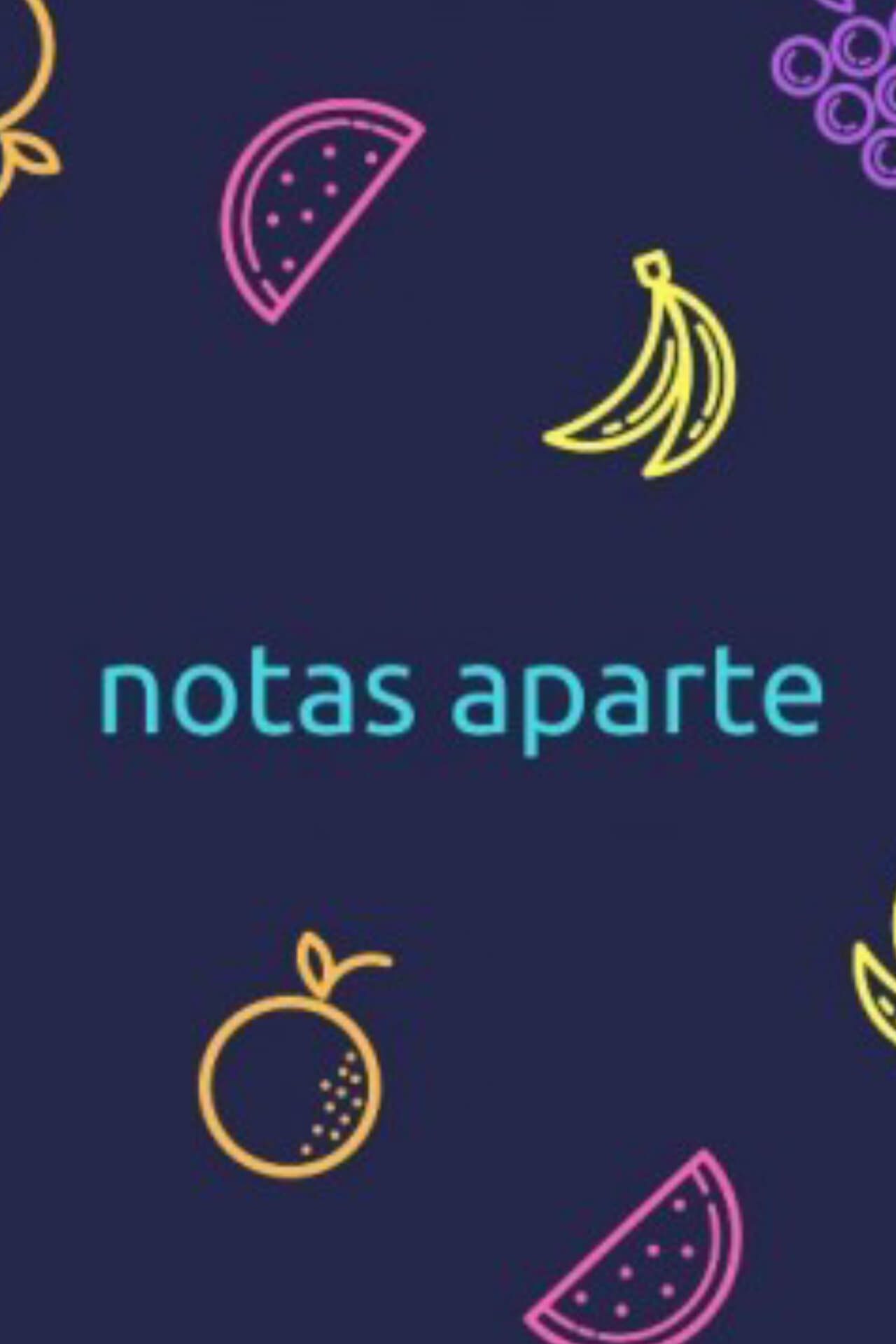 Poster de Notas aparte