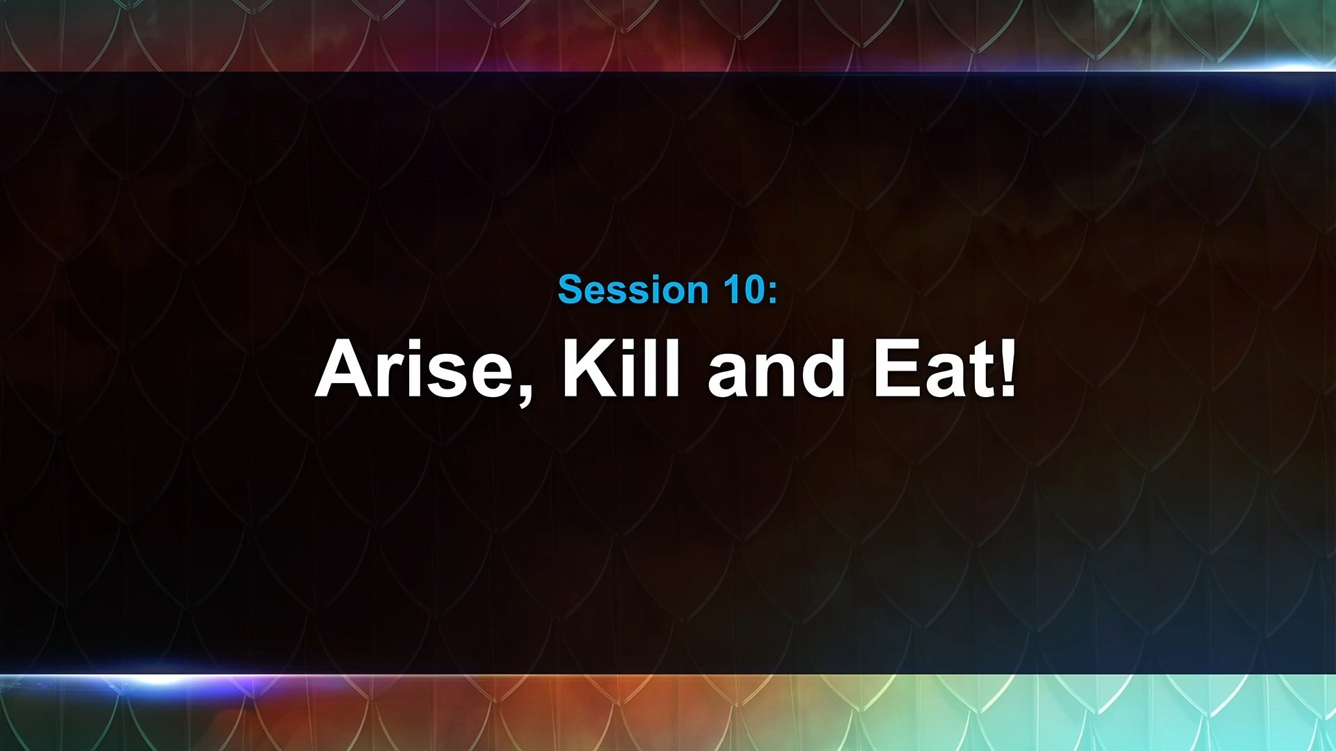 Arise, Kill, and Eat?