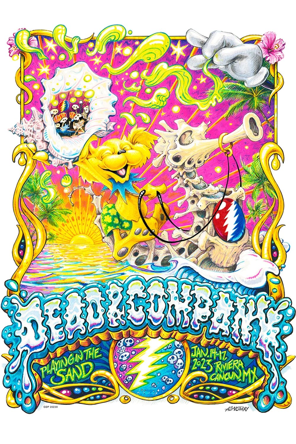 Poster de Dead & Company: 2023-01-14 Playing In The Sand, Riviera Maya, MX