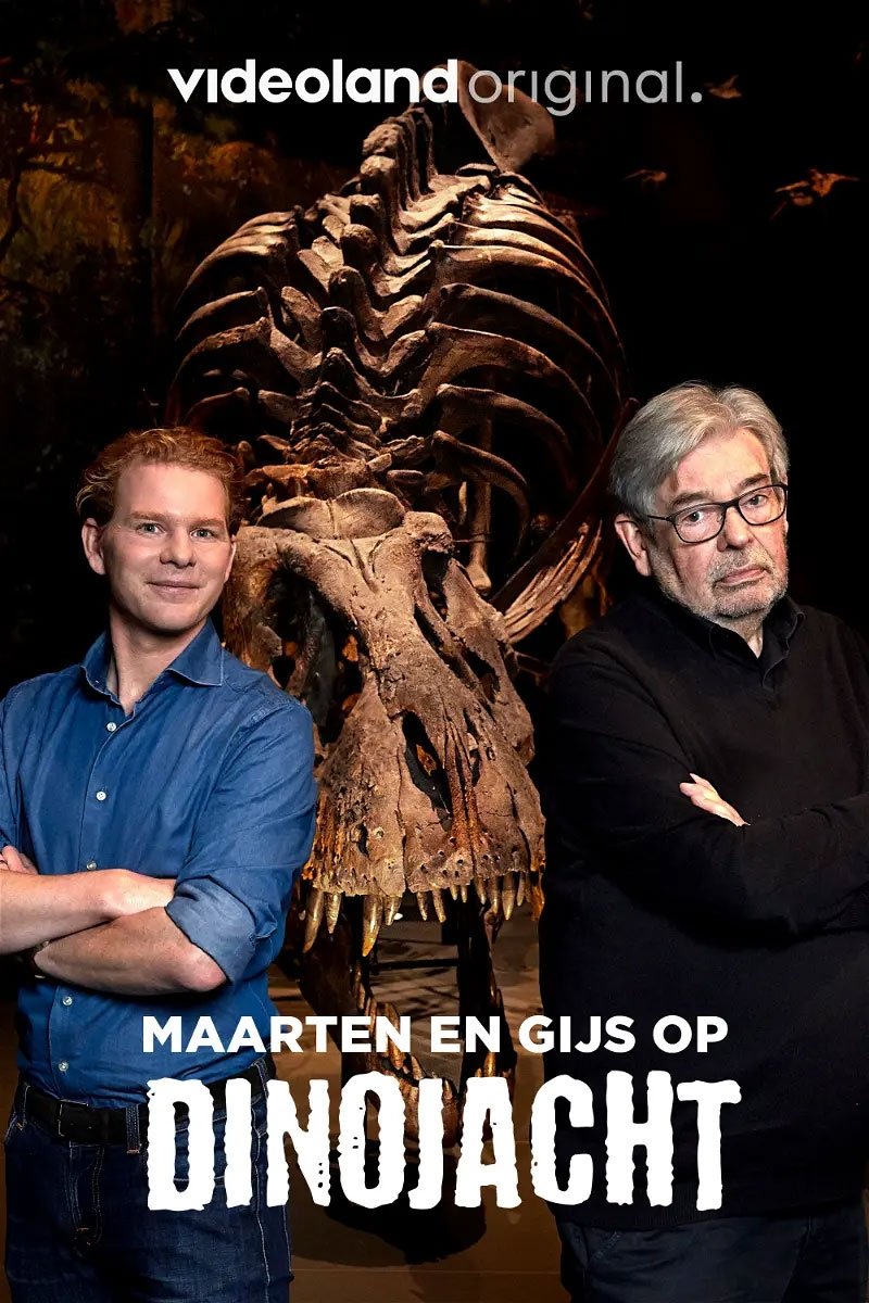 Poster de Maarten en Gijs op Dinojacht
