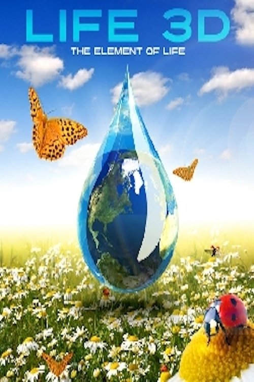 Poster de Leben 3D - Wasser - Das Element des Lebens
