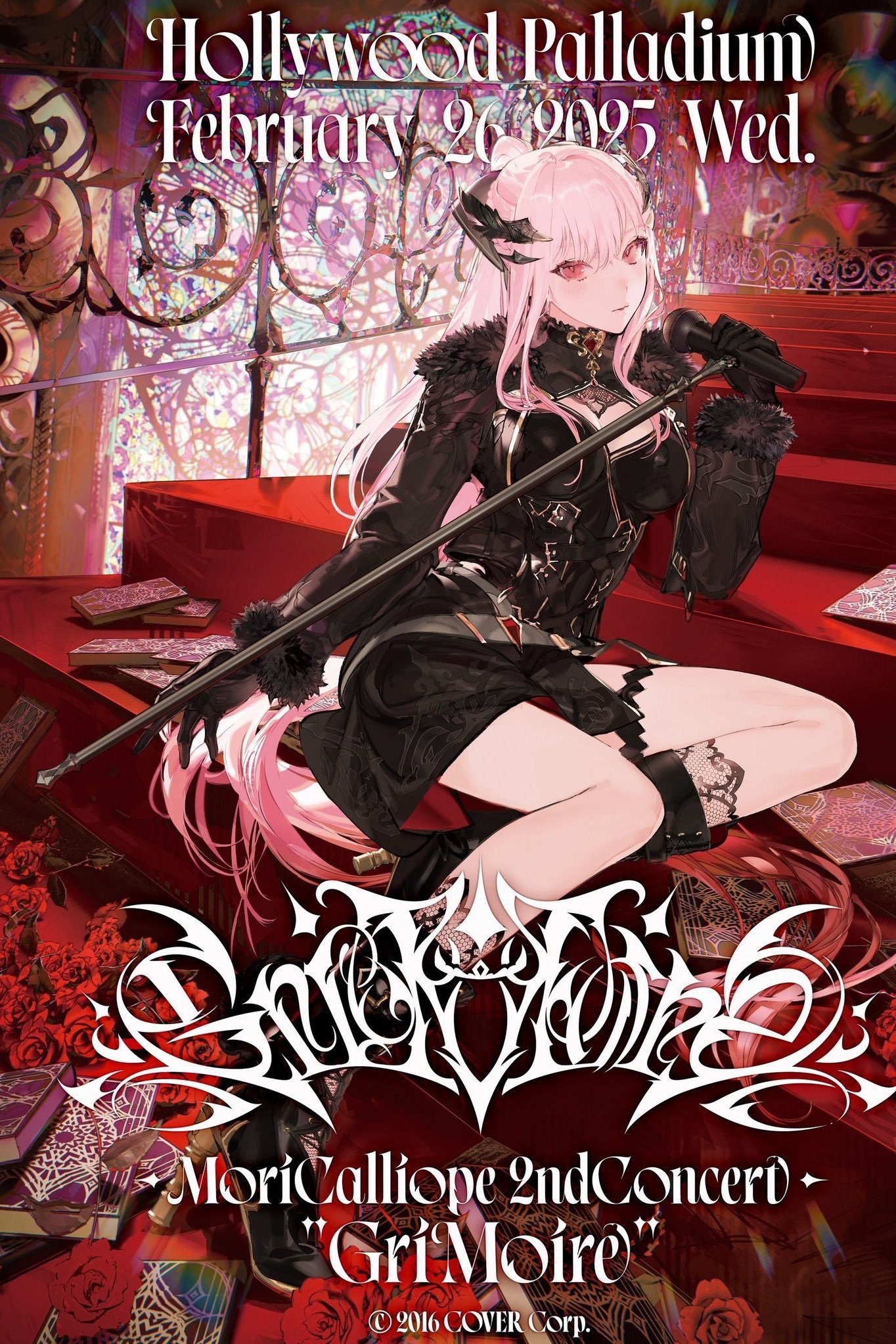 Poster de Mori Calliope 2nd Solo Live “GriMoire”