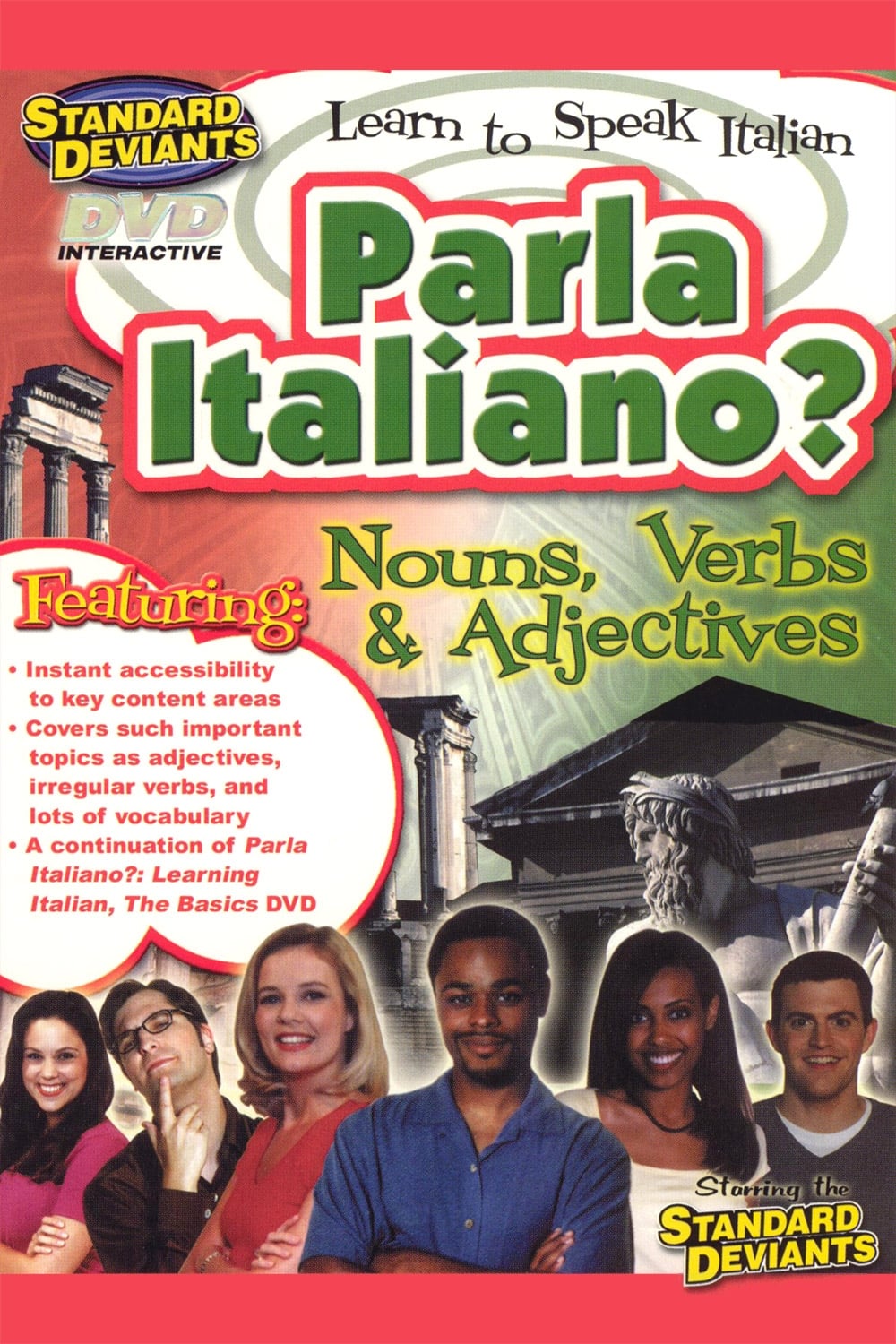 Poster de Standard Deviants - The Lively World of Italian: Nouns, Verbs & Adjectives