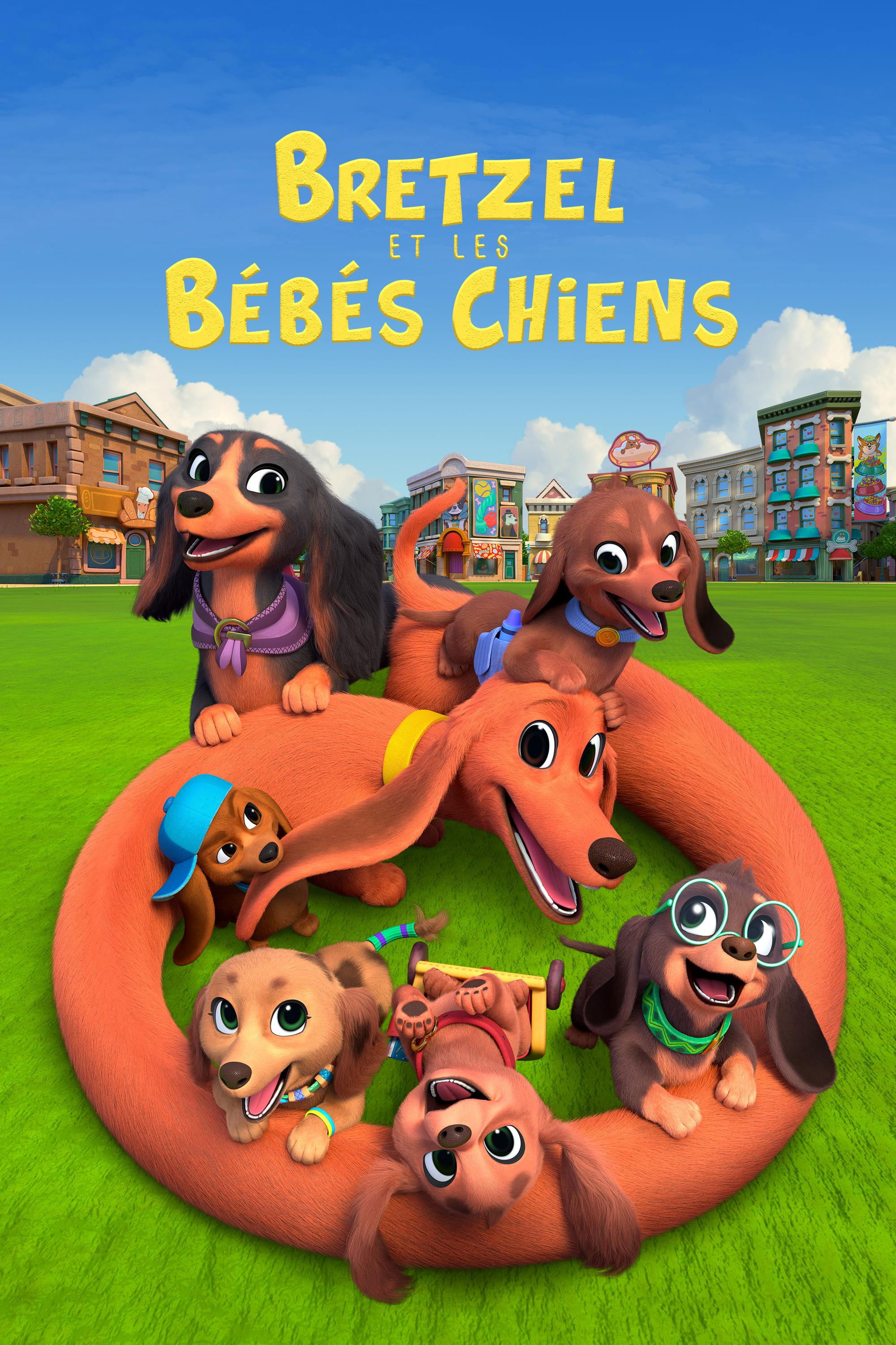 Bretzel et les bébés chiens