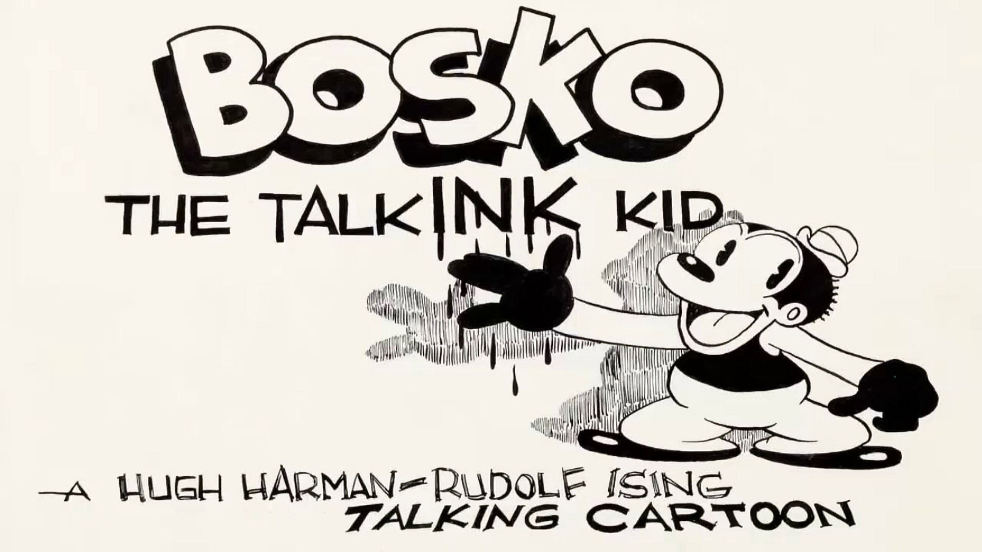 Bosko The Talk Ink Kid