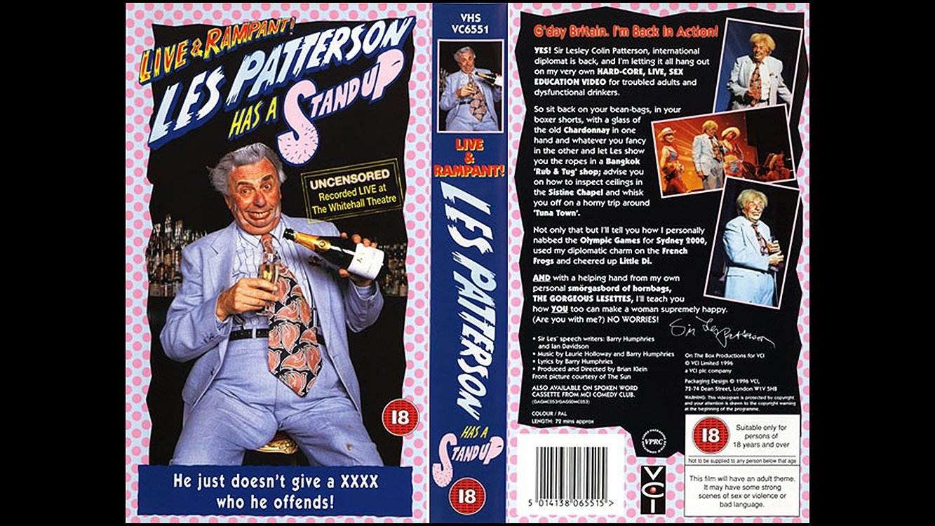 Les Patterson 'Has A Stand Up' - Live & Rampant