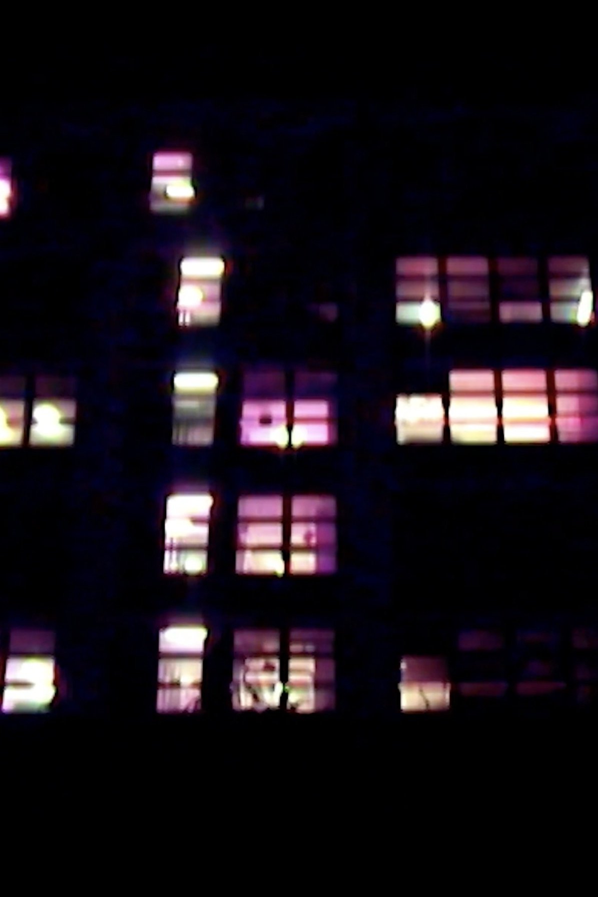 Poster de from my kitchen window the building was blinking