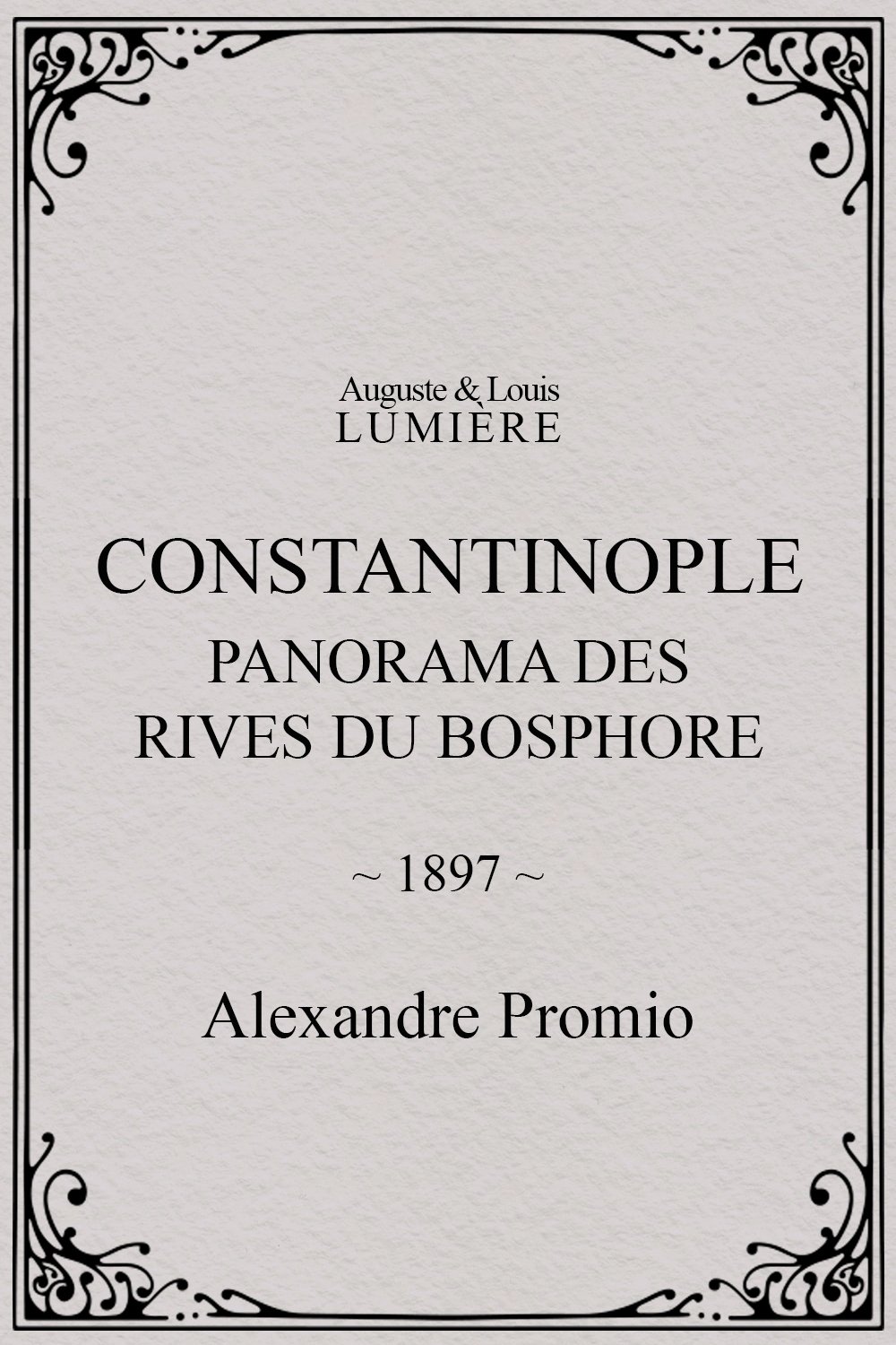 Poster de Constantinople, panorama des rives du Bosphore