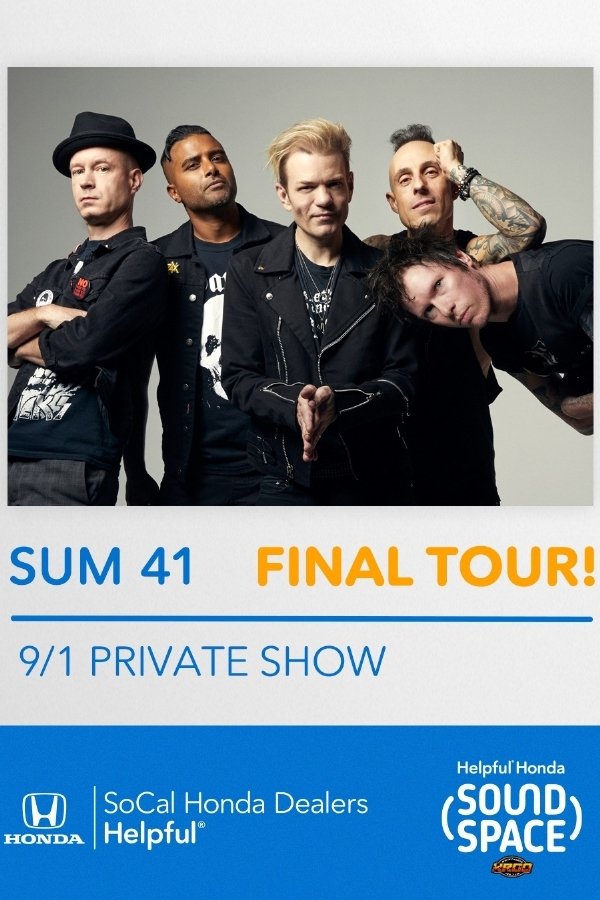 Poster de Sum 41 live in the Helpful Honda Sound Space at KROQ, Los Angeles, CA, USA