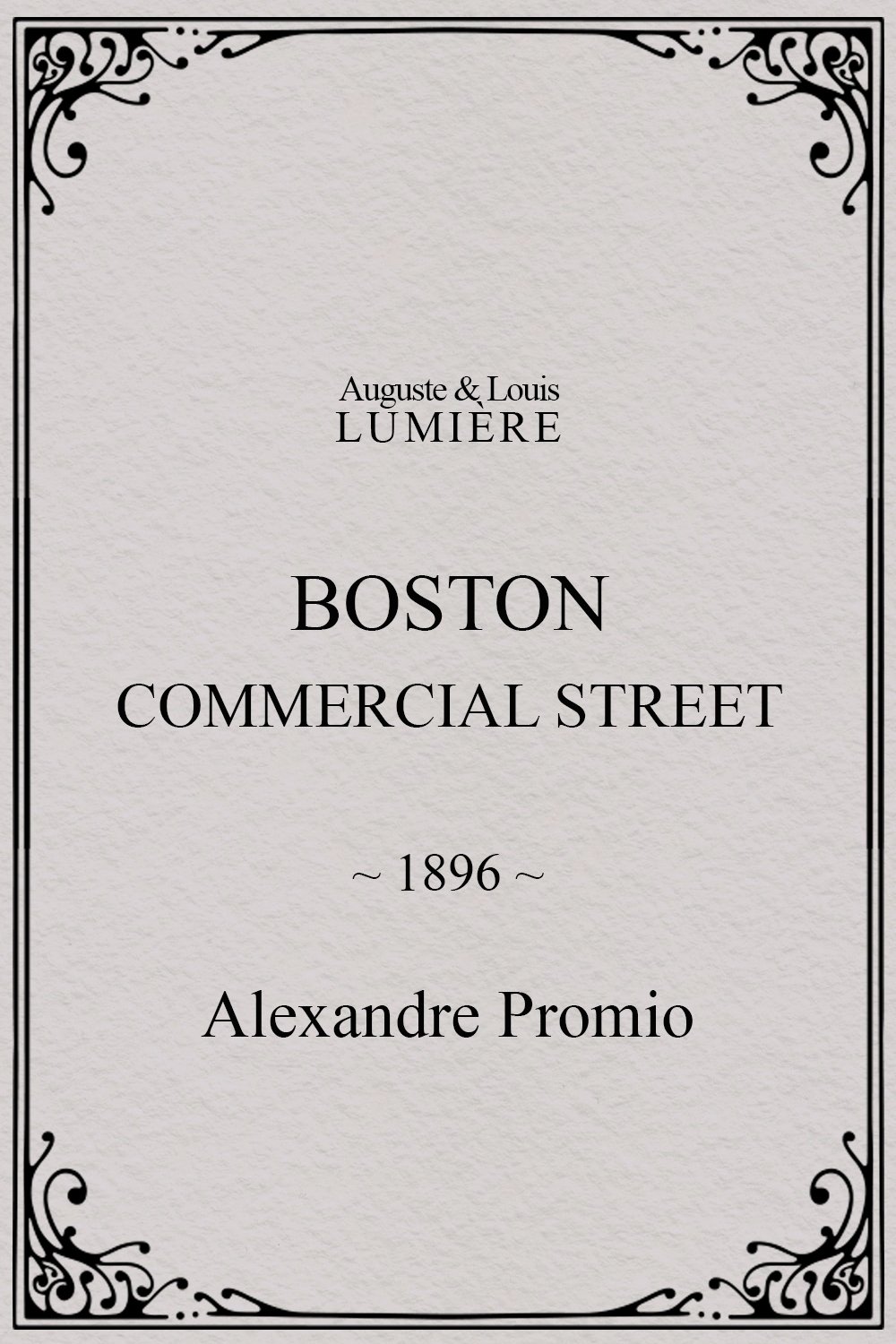 Poster de Boston, Commercial Street