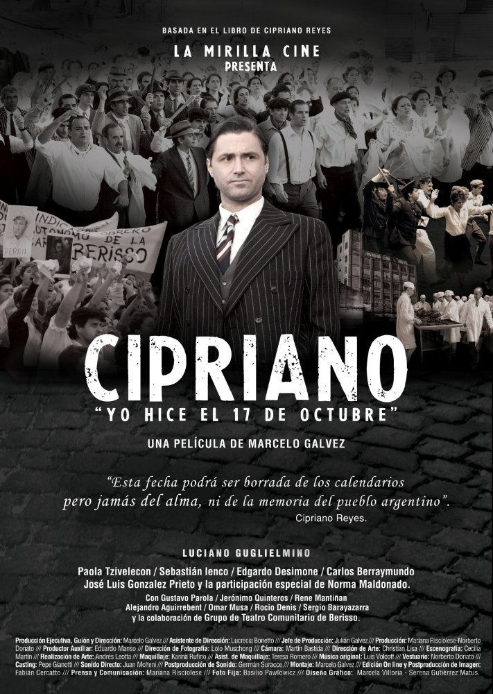 Poster de Cipriano, yo hice el 17 de octubre