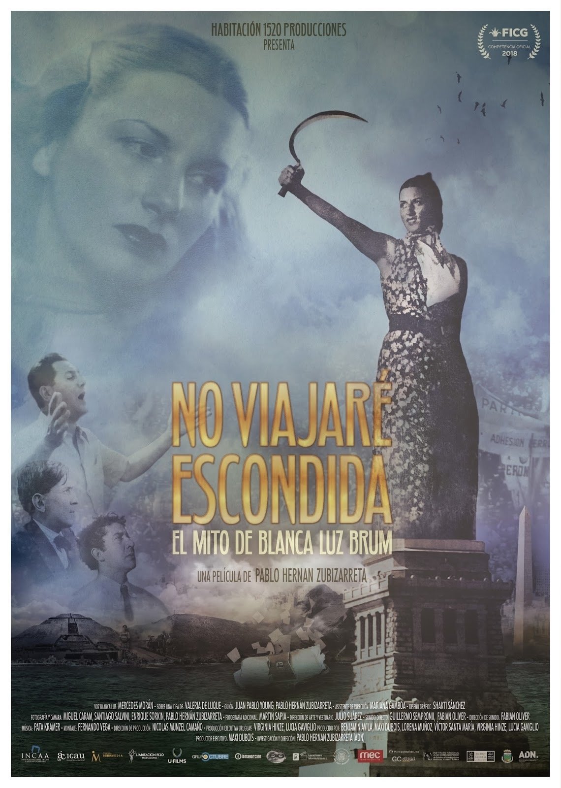 Poster de No viajaré escondida: El mito de Blanca Luz Brum