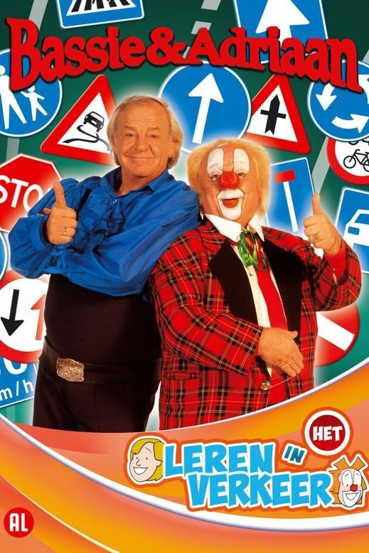Poster de Bassie & Adriaan: Leren in het verkeer