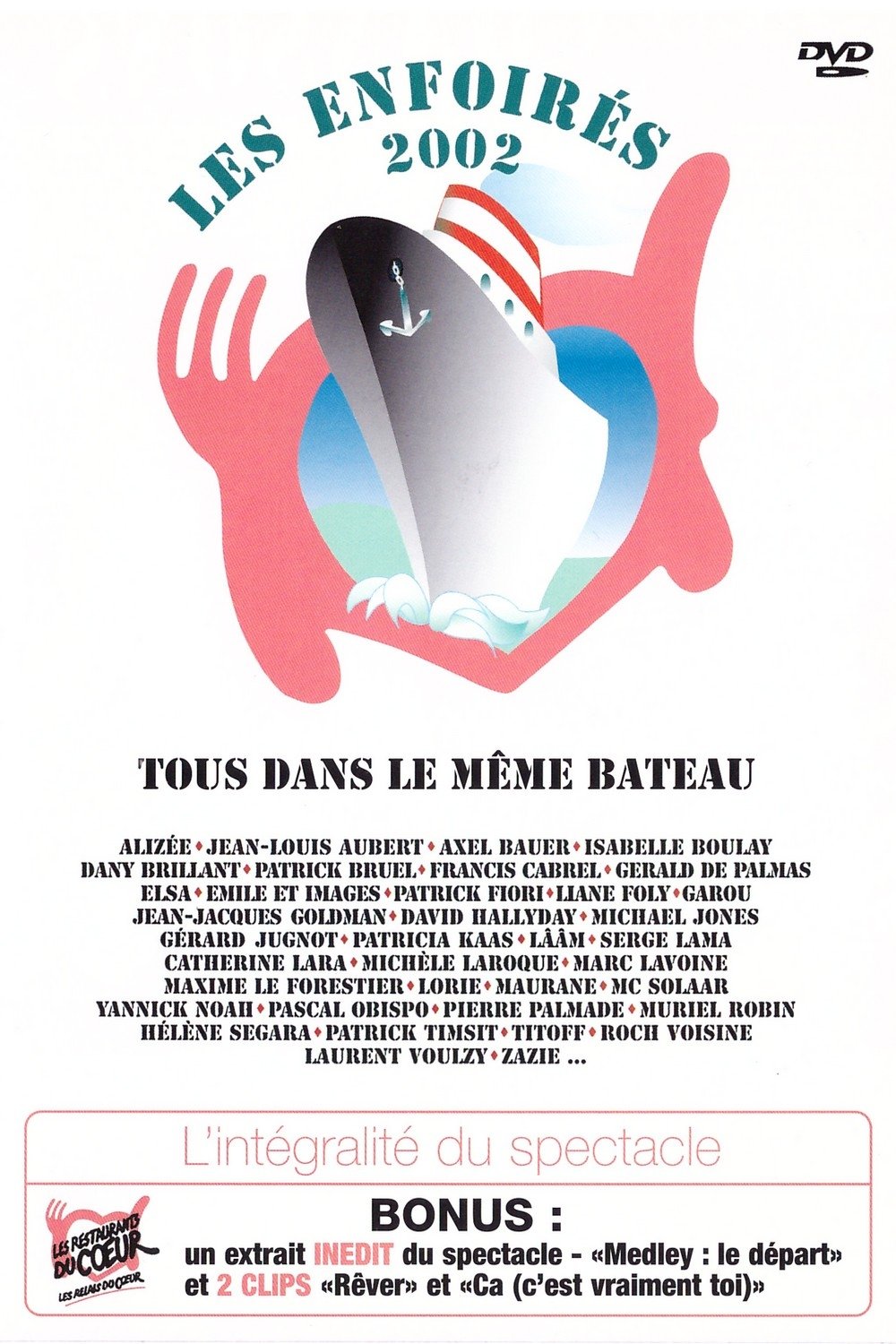 Poster de Les Enfoirés 2002 - Tous dans le même bateau