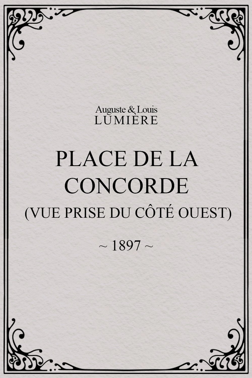 Poster de Place de la Concorde (vue prise du côté ouest)