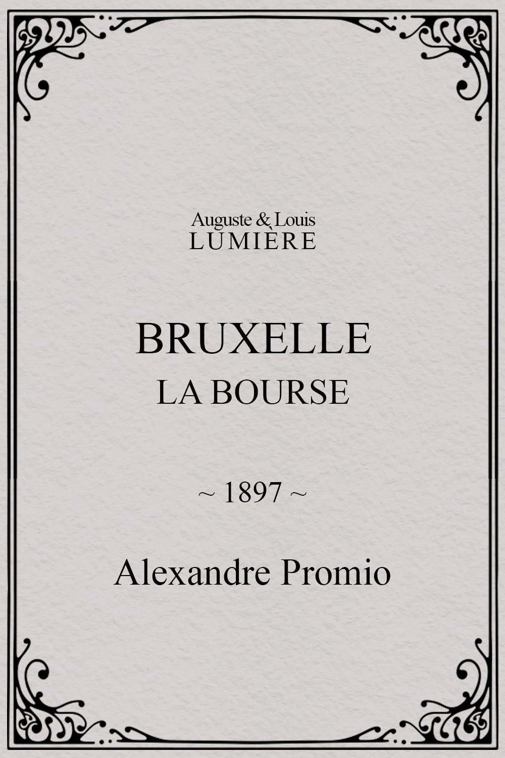 Bruxelles, la bourse