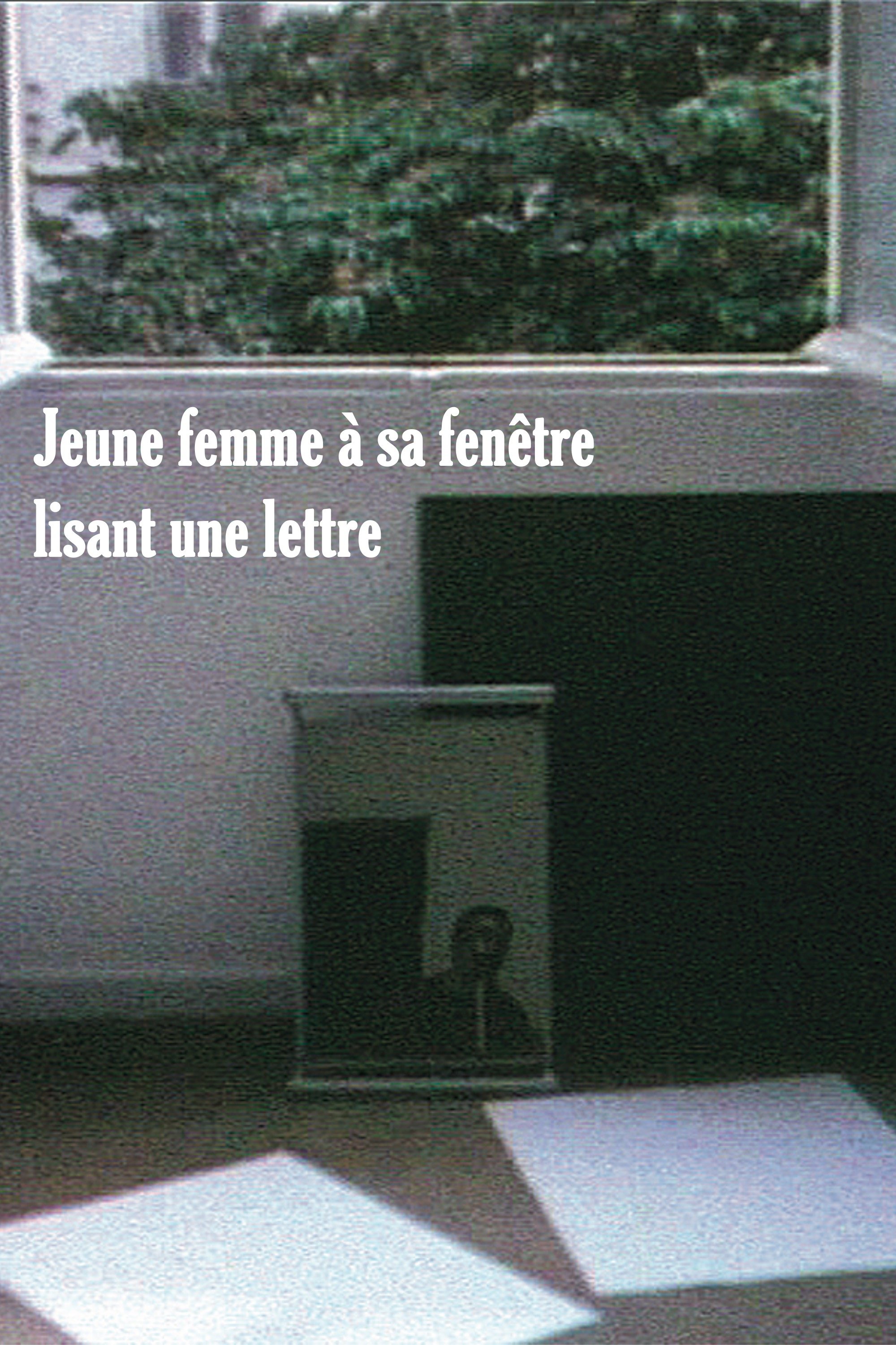Poster de Jeune femme à sa fenêtre lisant une lettre