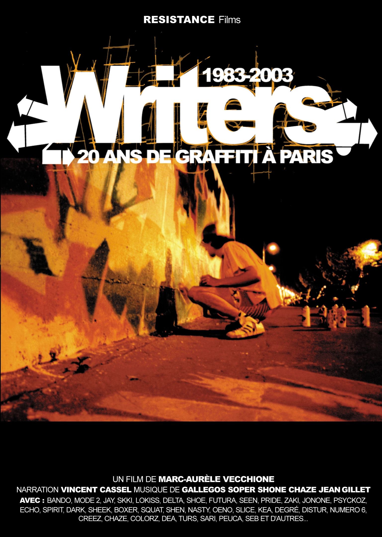 Poster de Writers : 1983-2003, 20 ans de graffiti à Paris