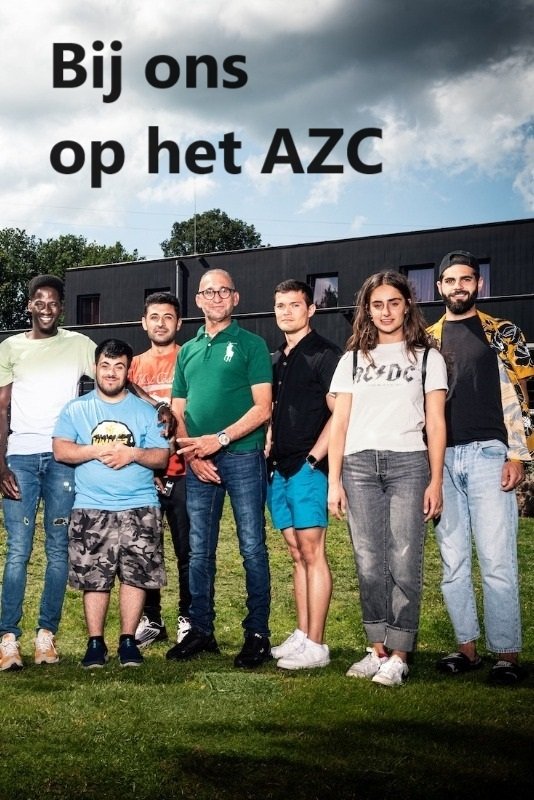 Poster de Bij ons op het AZC