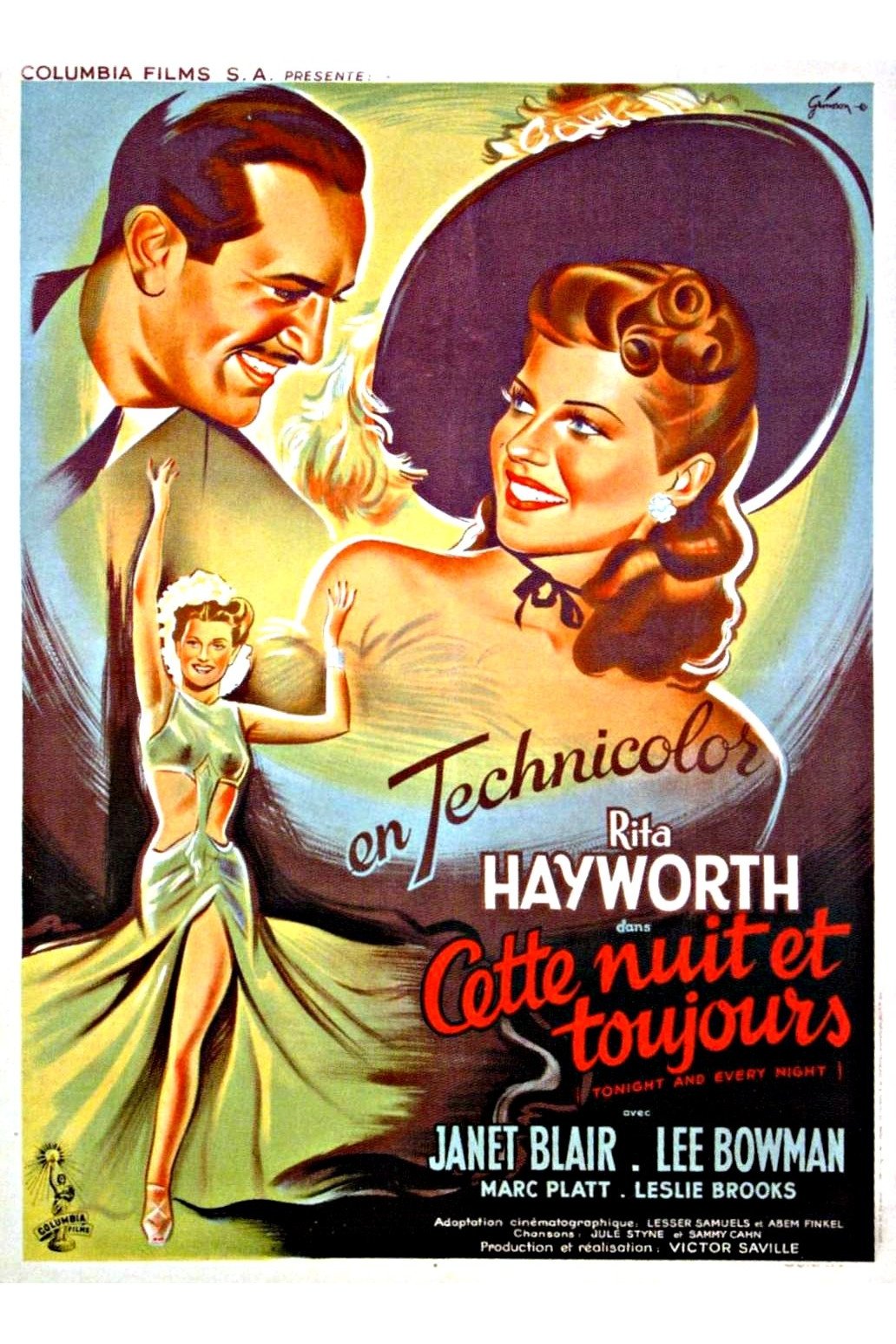 Affiche du film Tonight and Every Night