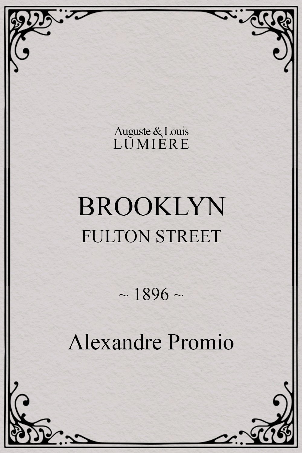 Poster de Brooklyn, Fulton Street