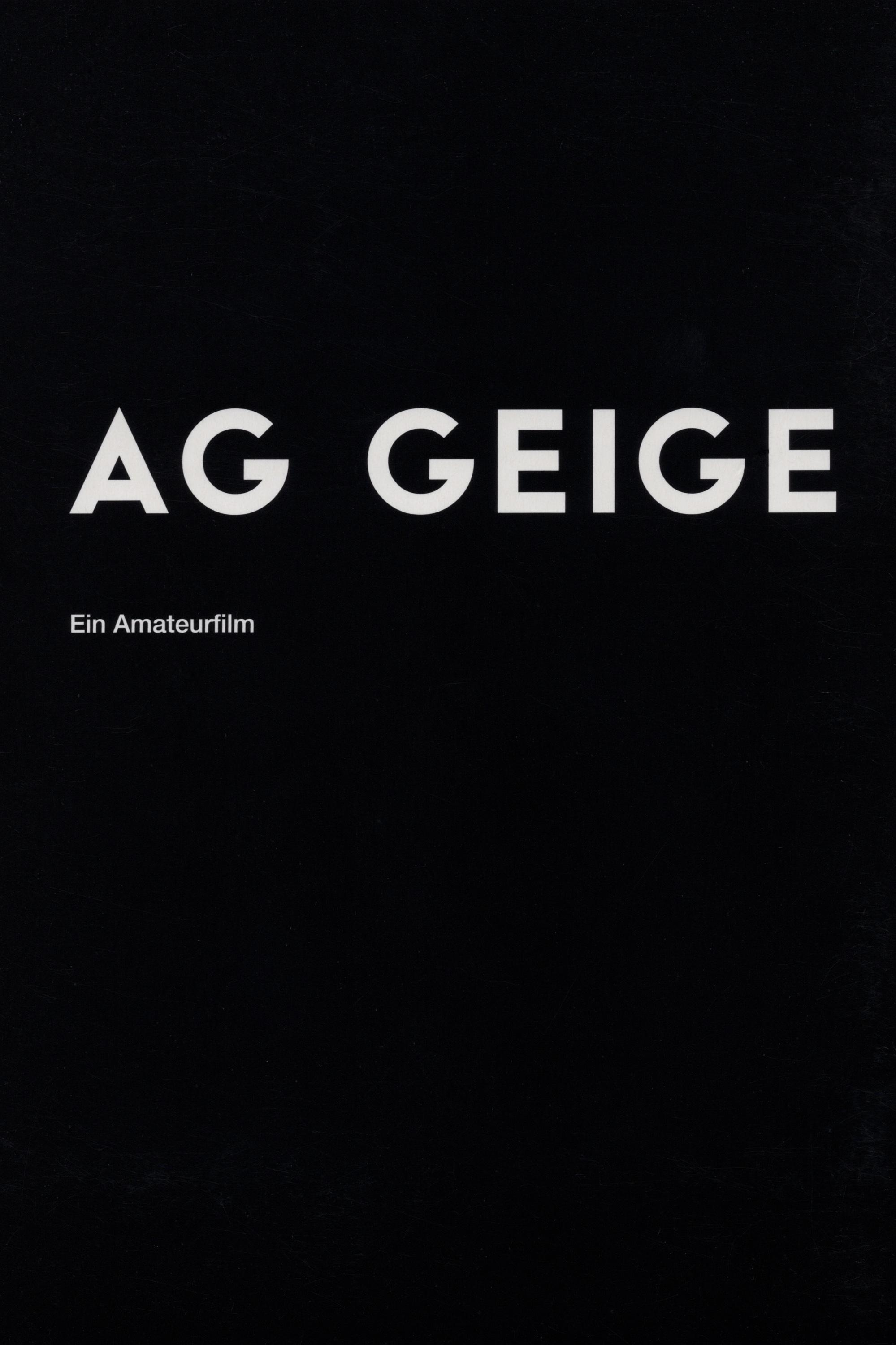Poster for AG Geige - Ein Amateurfilm