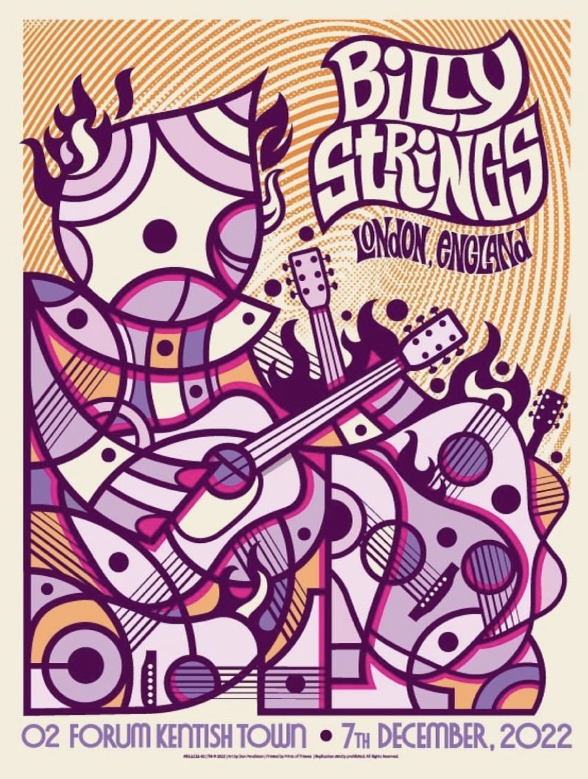 Poster de Billy Strings | 2022.12.07 — O2 Forum Kentish Town - London, England