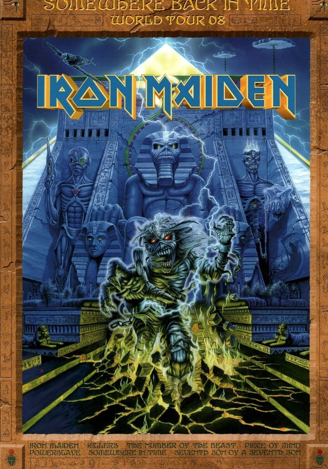Poster de Iron Maden - Somewhere Back in Time World Tour '08, Mumbai India