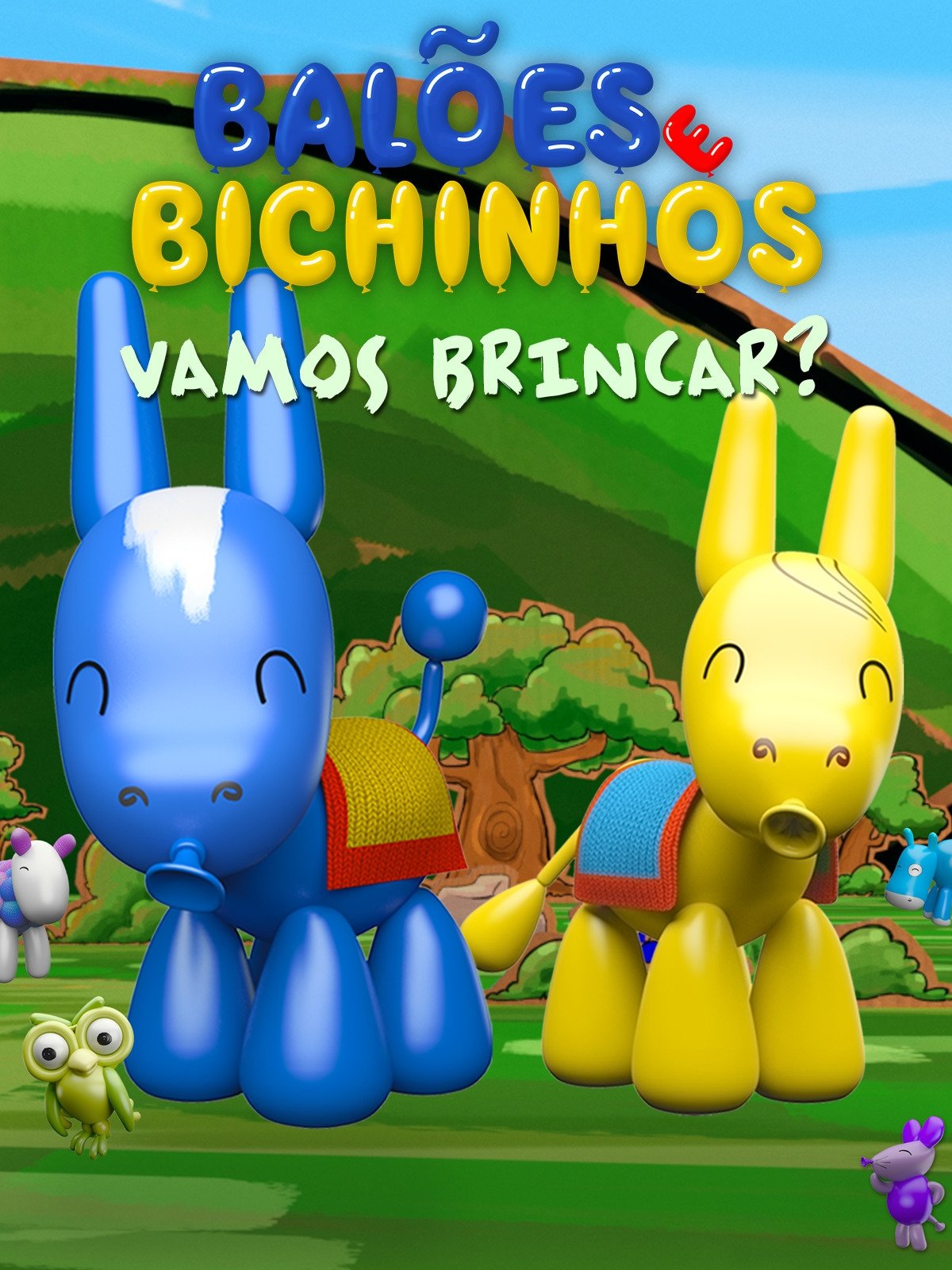 Poster de Balões e Bichinhos: Vamos Brincar?