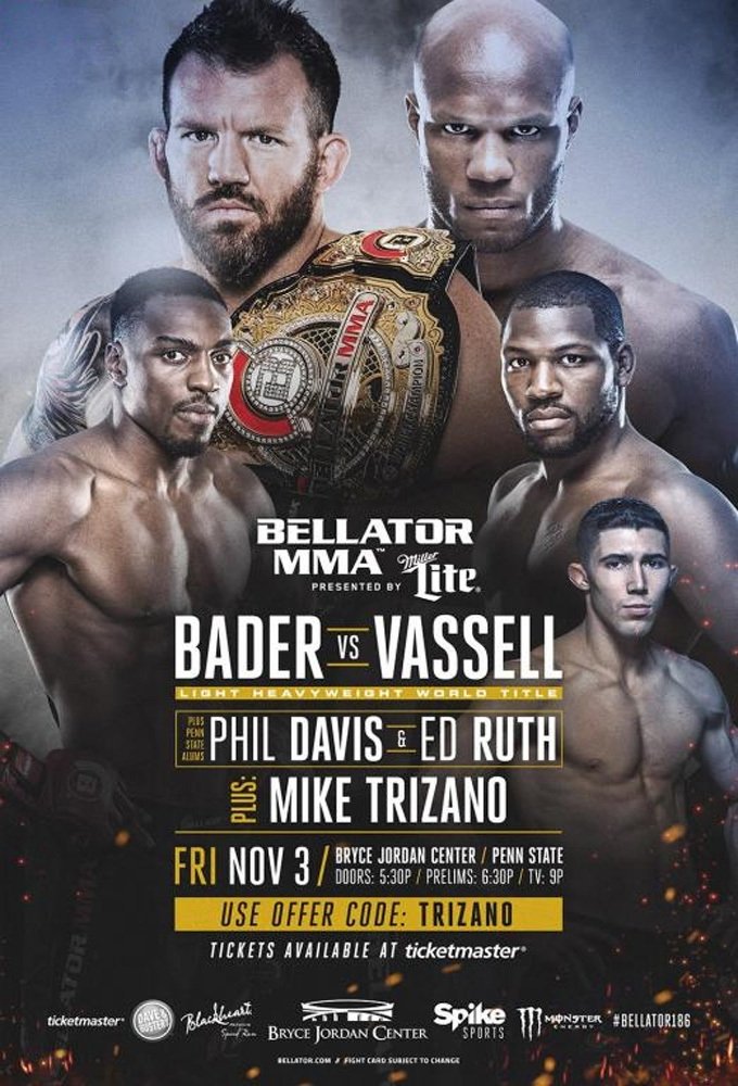 Affiche du film Bellator 186: Bader vs. Vassell