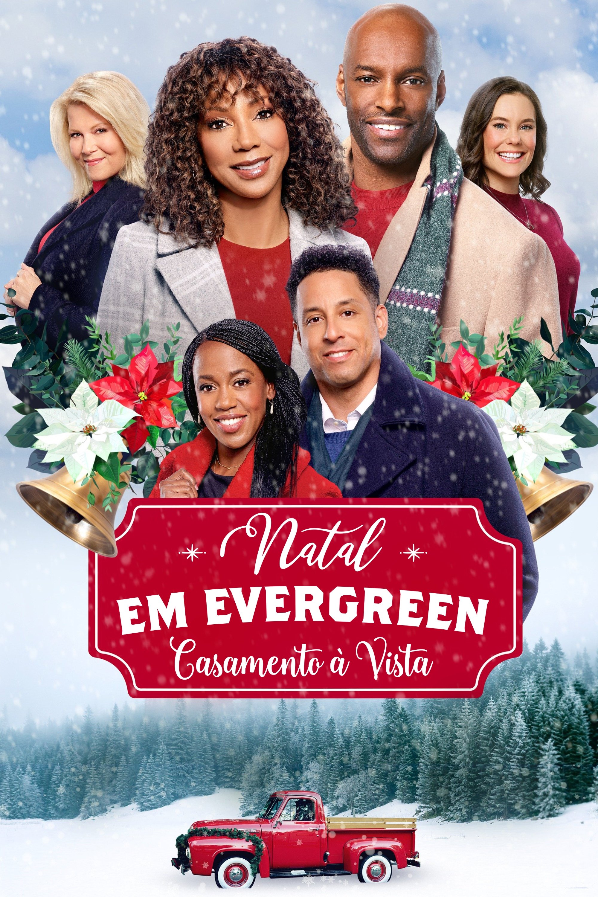 Poster de Natal em Evergreen: Casamento à Vista