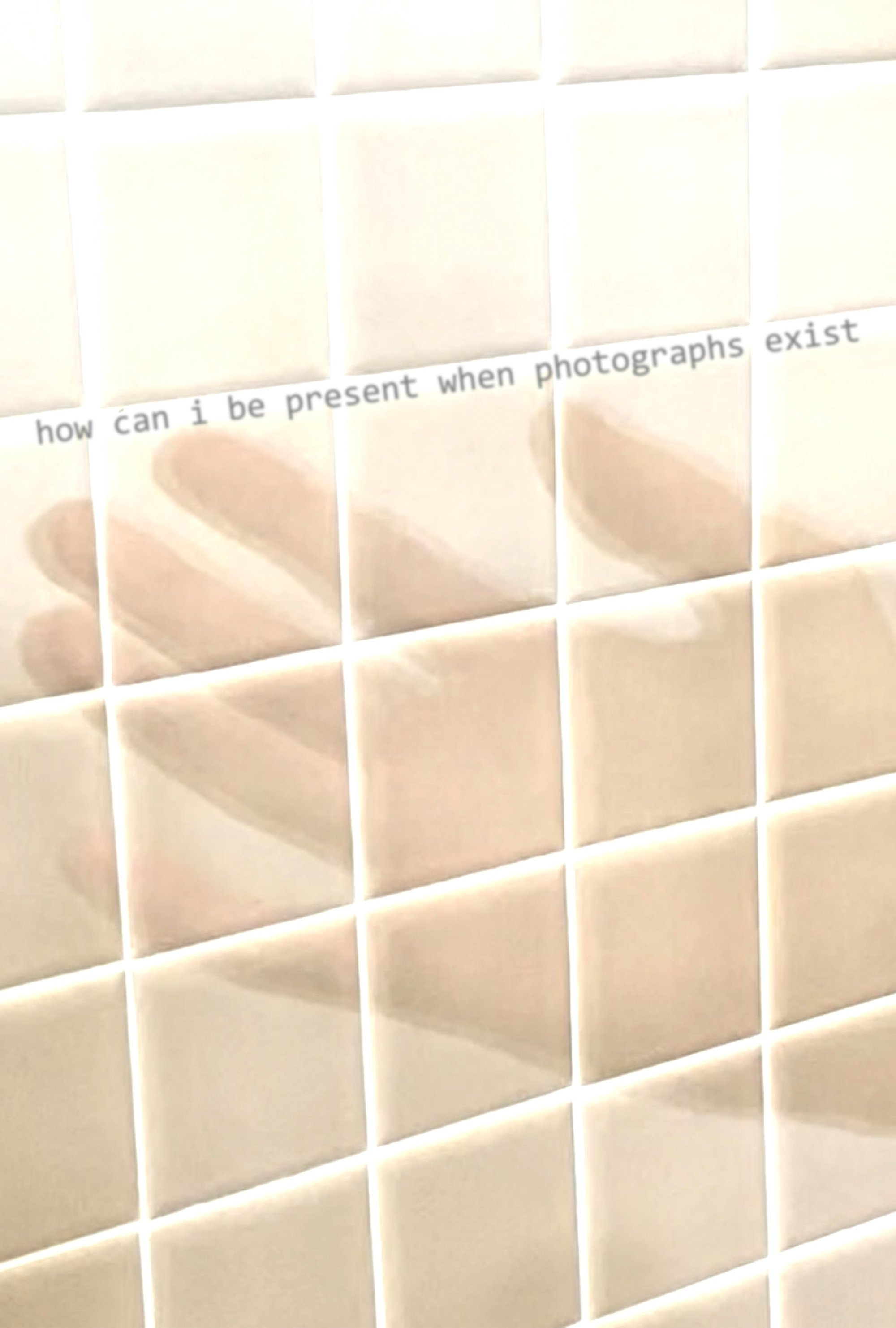 Poster de how can i be present when photographs exist
