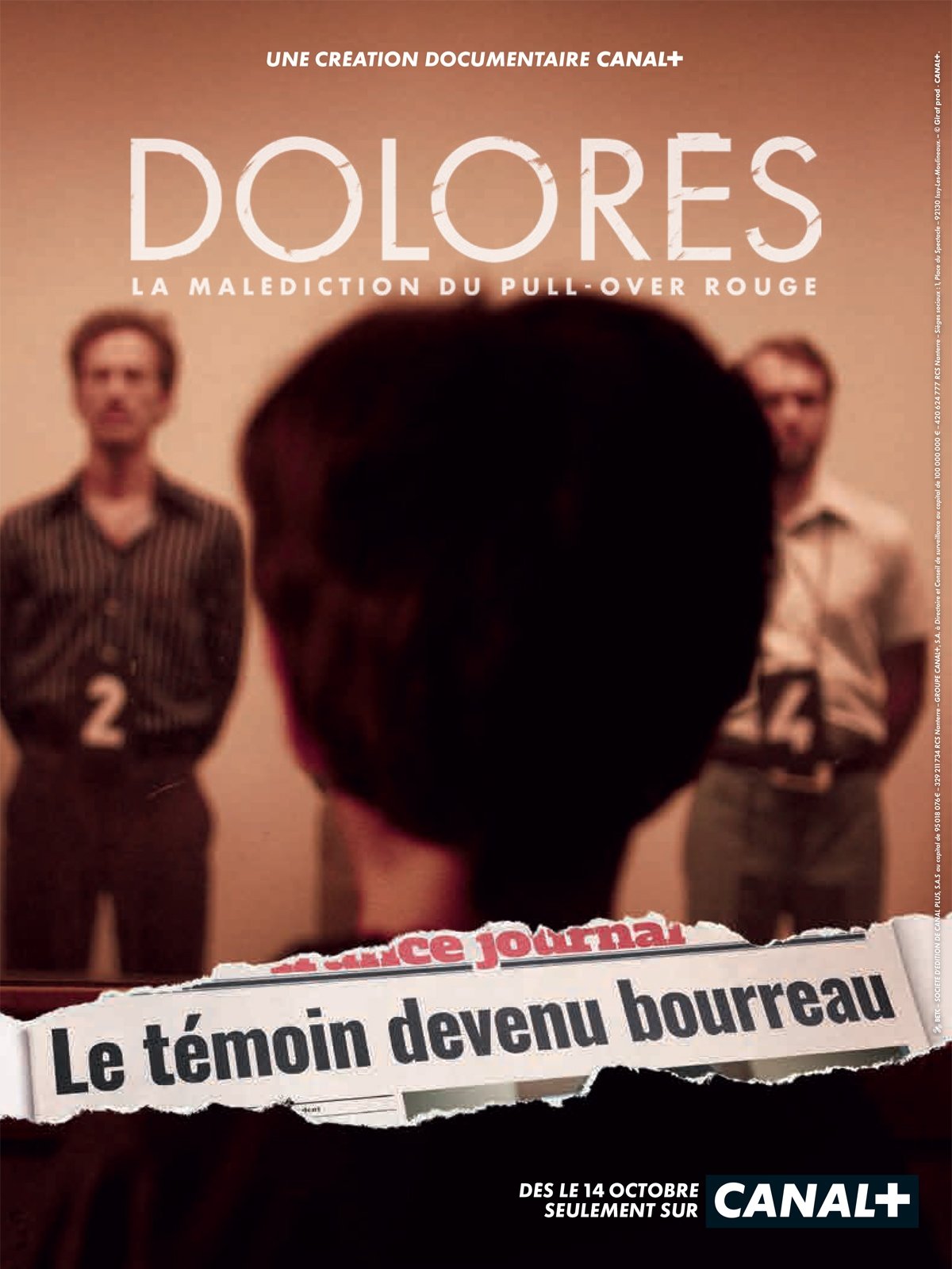 Poster de Dolorès, la malédiction du pull-over rouge