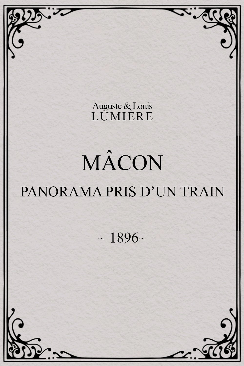 Poster de Mâcon : panorama pris d’un train