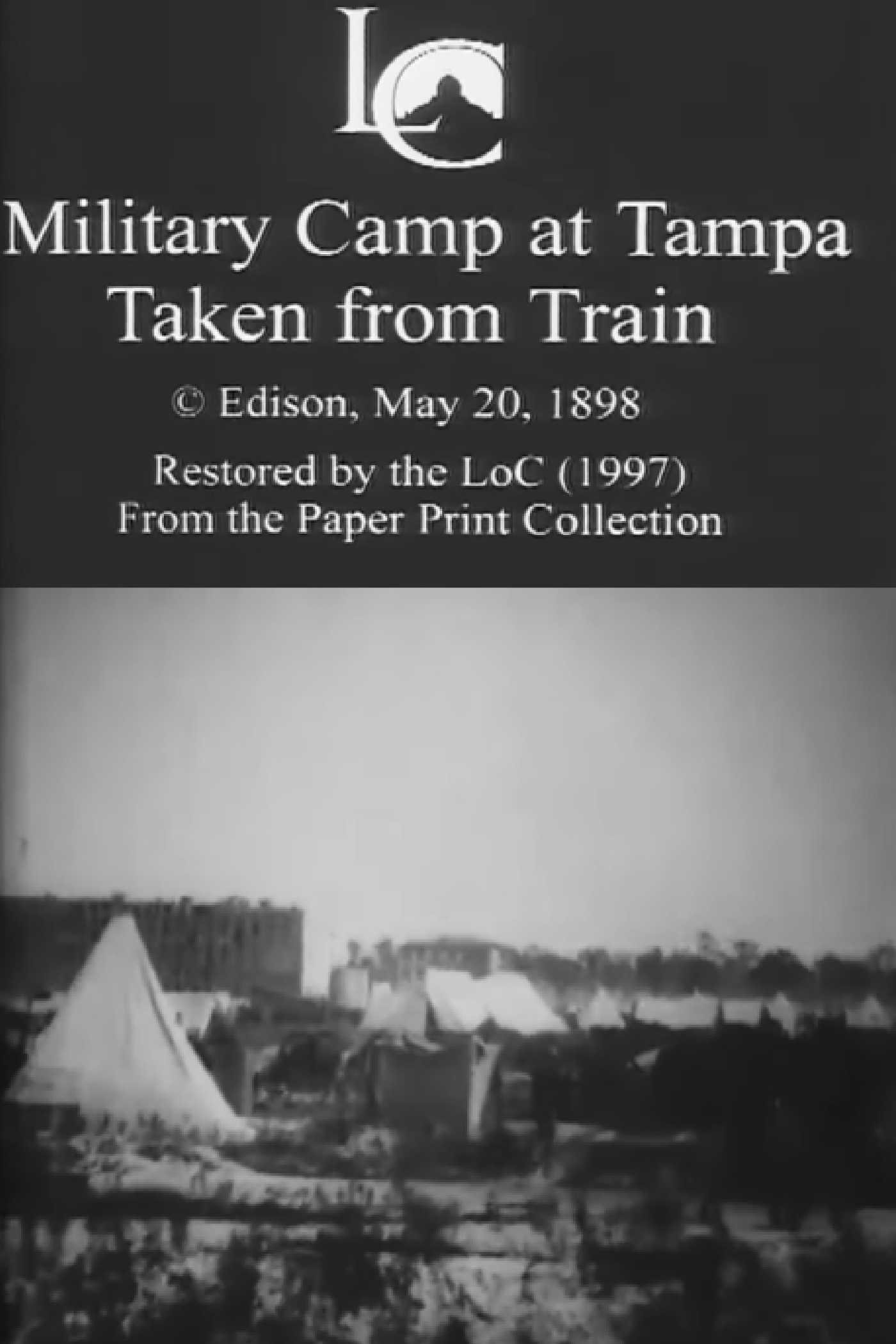 Poster de Military Camp at Tampa, Taken from Train