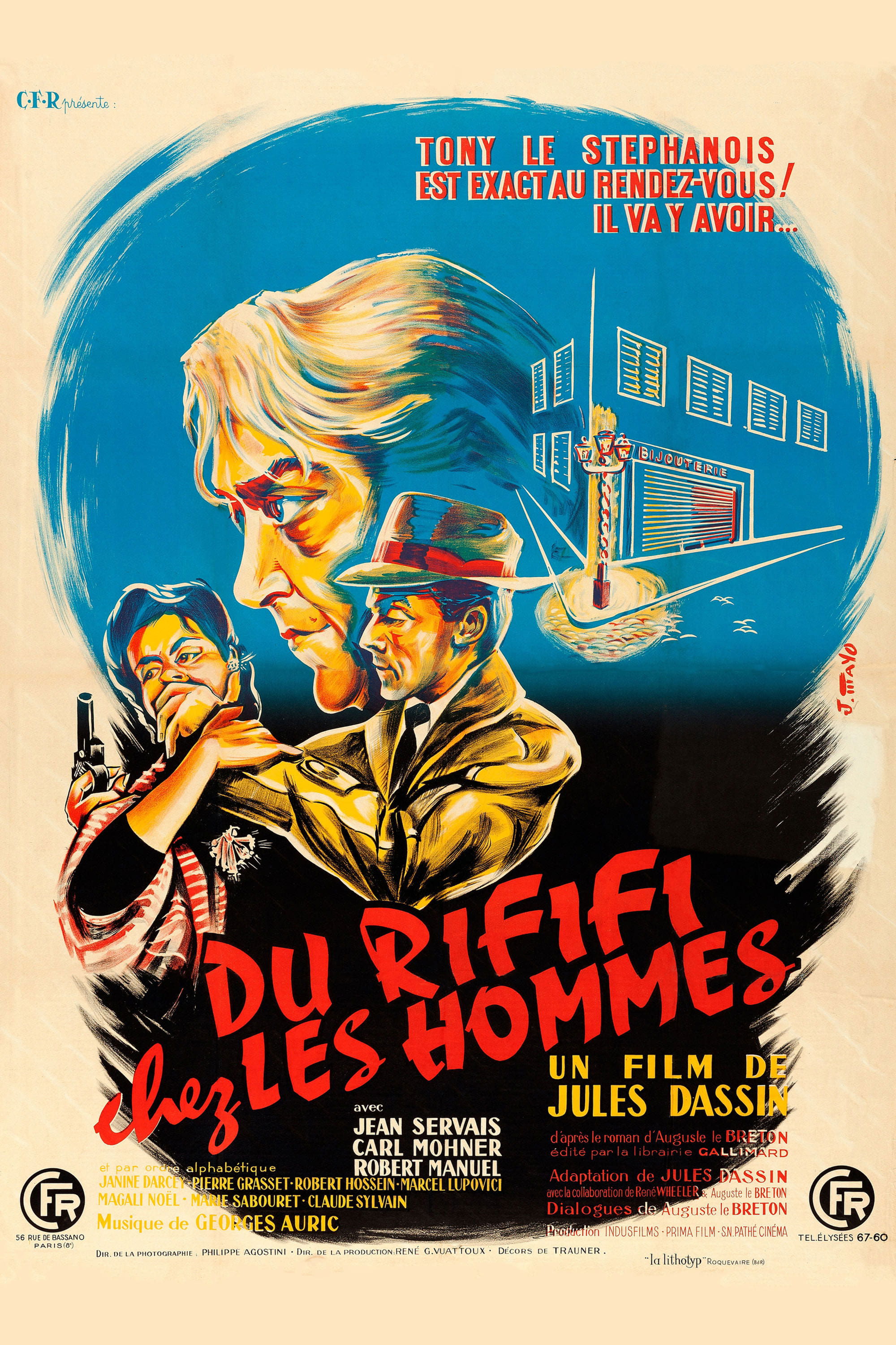 Affiche du film Du rififi chez les hommes