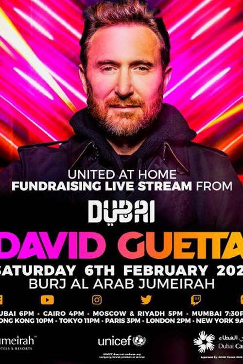 Poster de David Guetta | United at Home - Fundraising Live from Burj Al Arab Jumeirah, Dubai