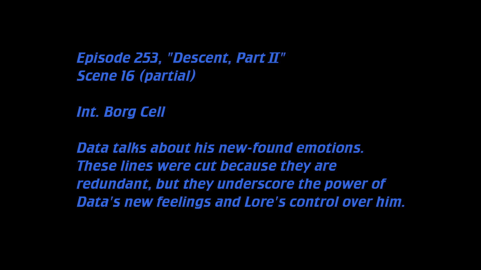 Deleted Scenes: S07E01 – Descent (Part II)