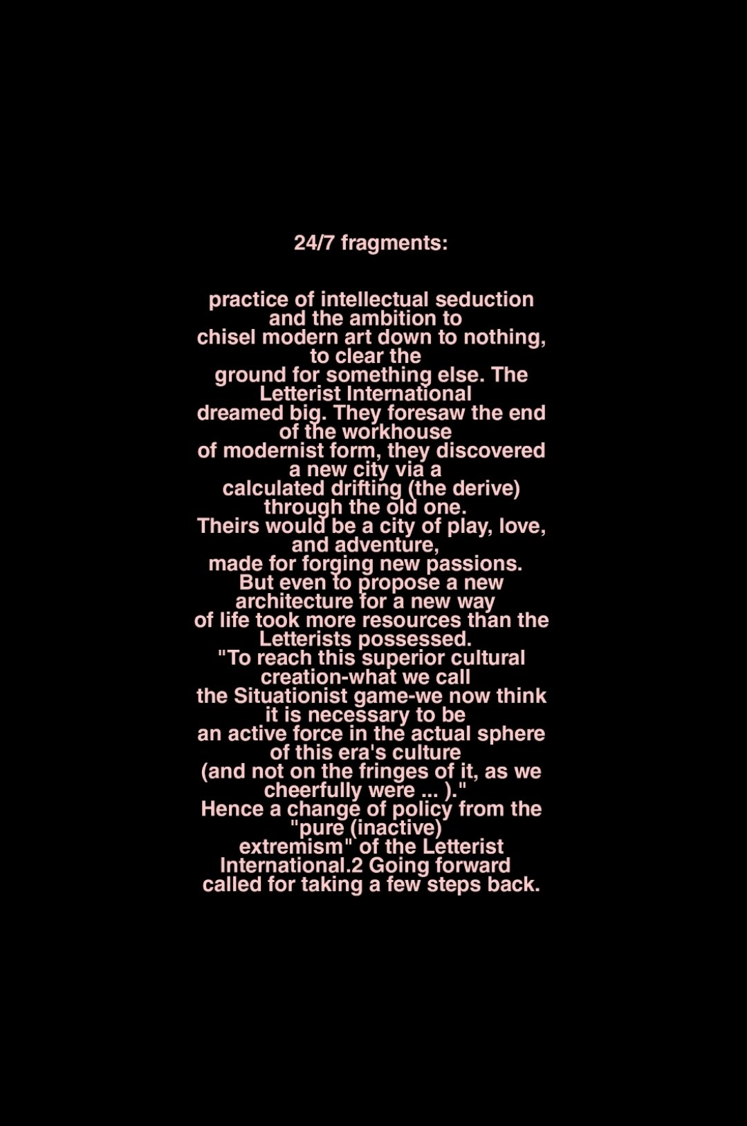 Poster de 24/7 fragments