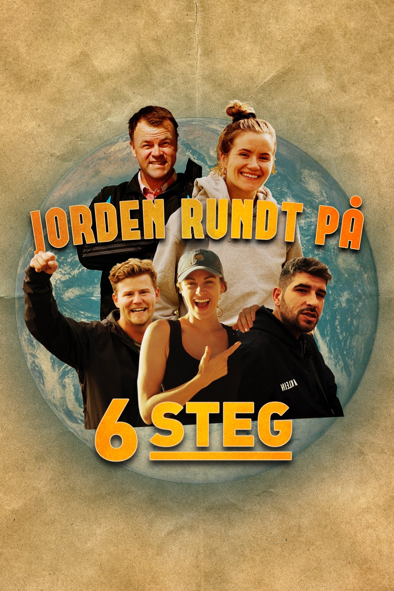 Poster de Jorden rundt på seks steg