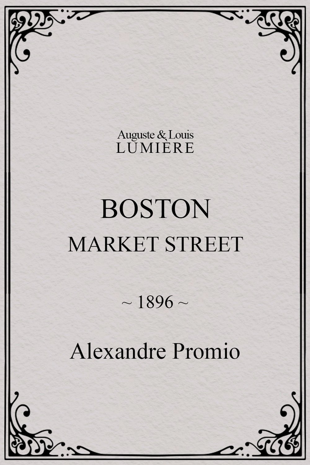 Boston, Market street