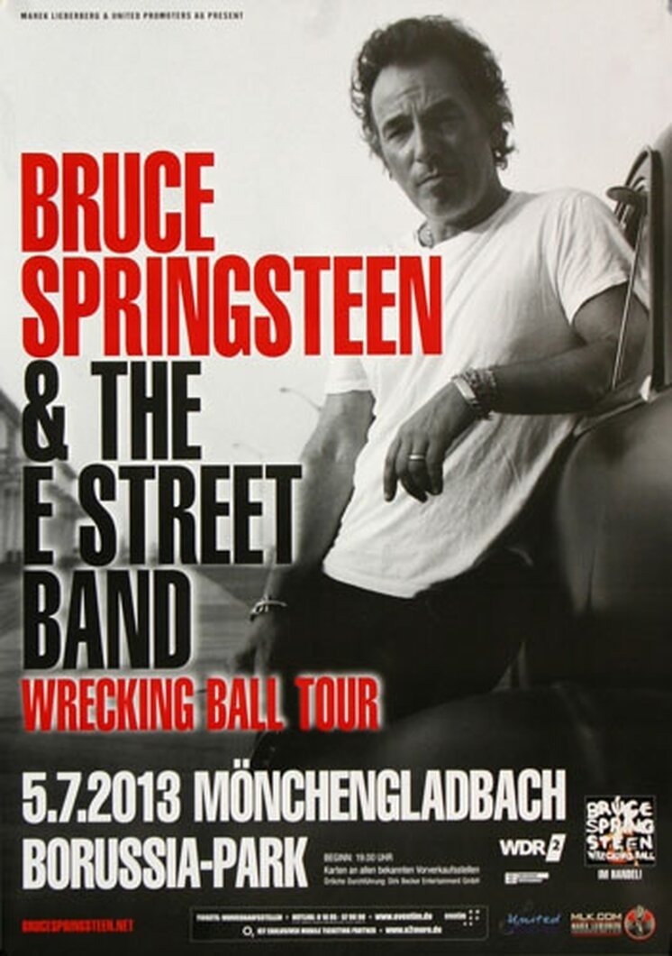 Poster de Bruce Springsteen - Mönchengladbach 2013