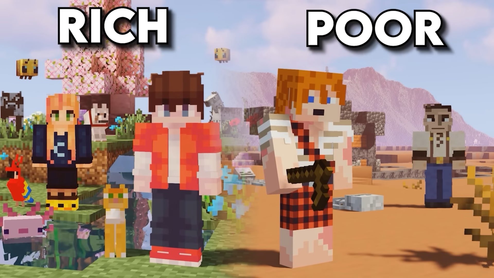 The Rich & Poor: 1000 Player Civilization Experiment