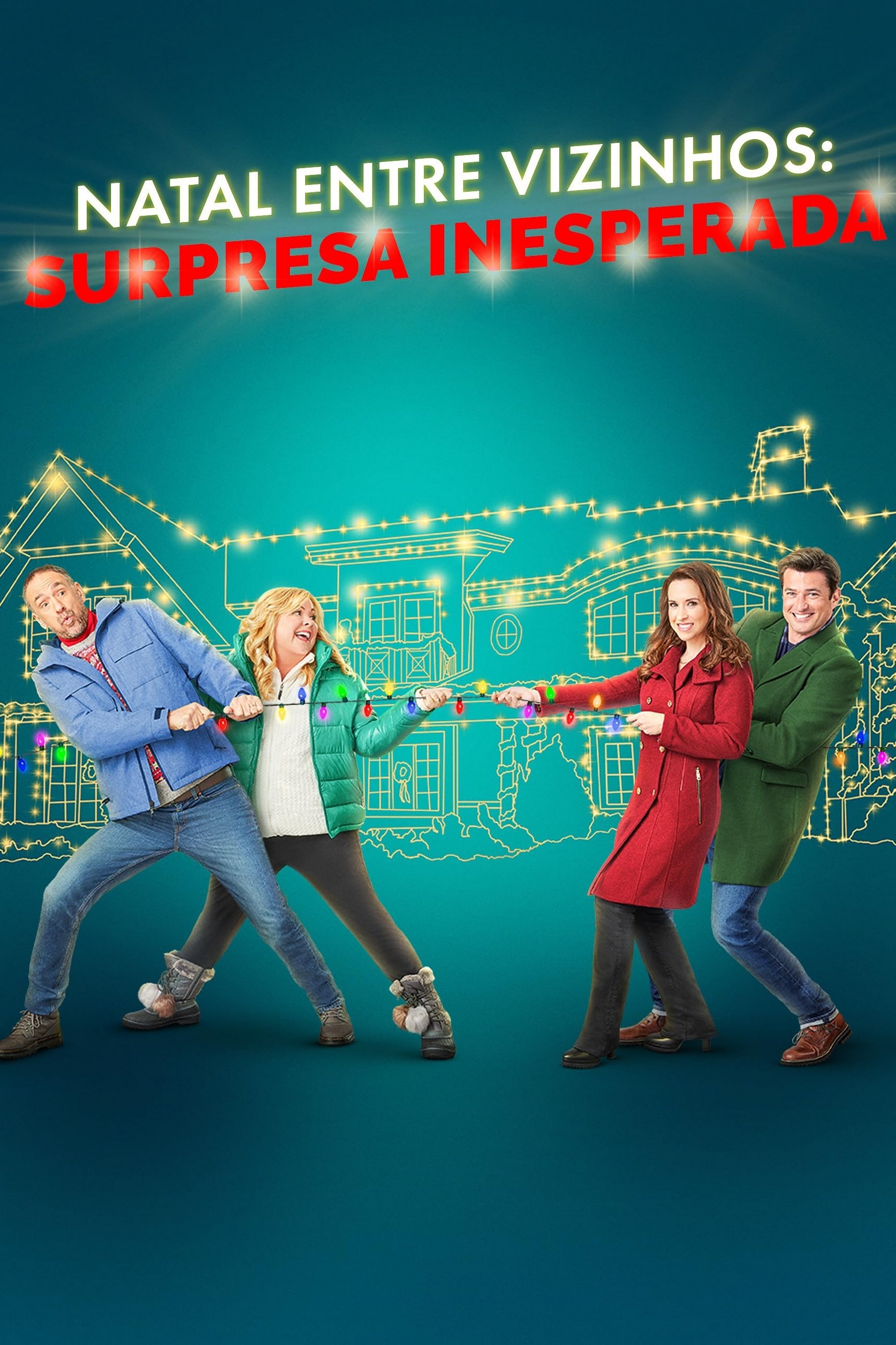 Poster de Natal Entre Vizinhos: Surpresa Inesperada