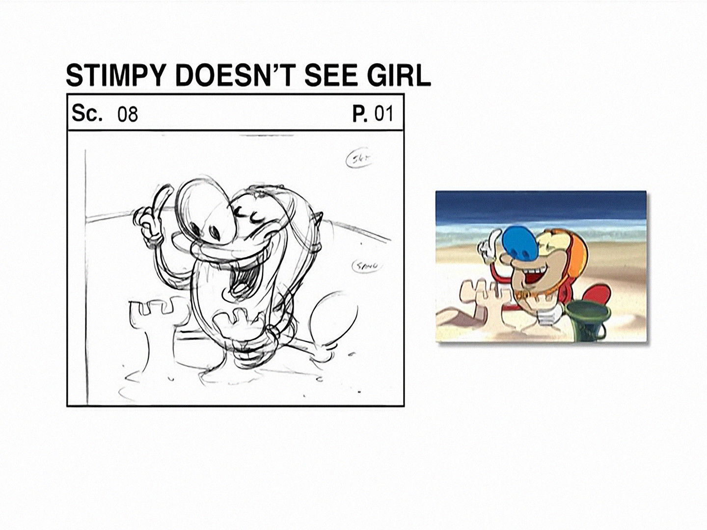Naked Beach Frenzy: Storyboards and Episode Side By Side