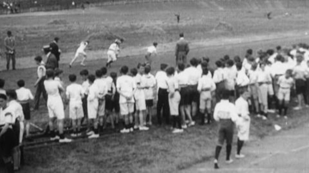 Olympic Games 4000 Children of South London Schools Hold Sports Meeting at the Crystal Palace