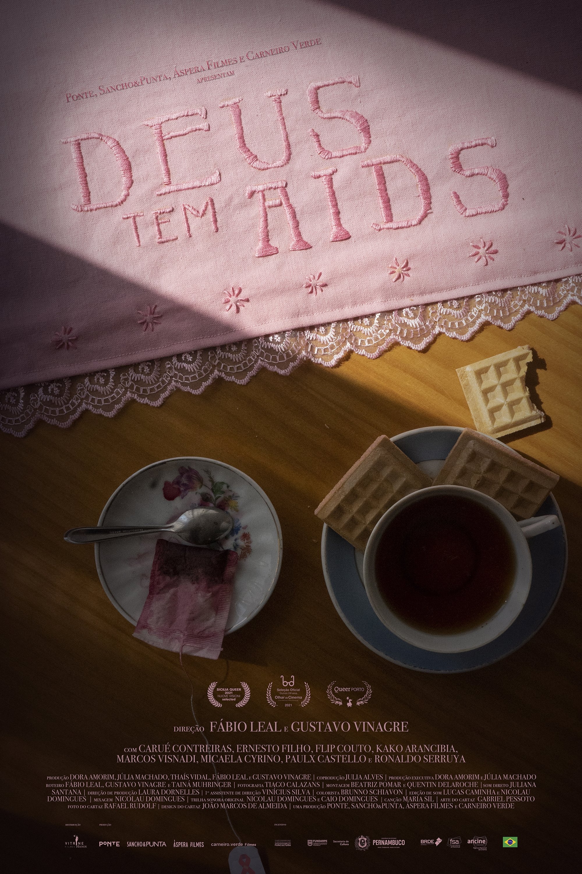 Poster de Deus tem AIDS