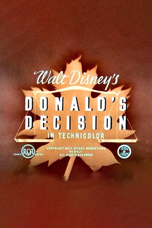 Poster de Donald's Decision