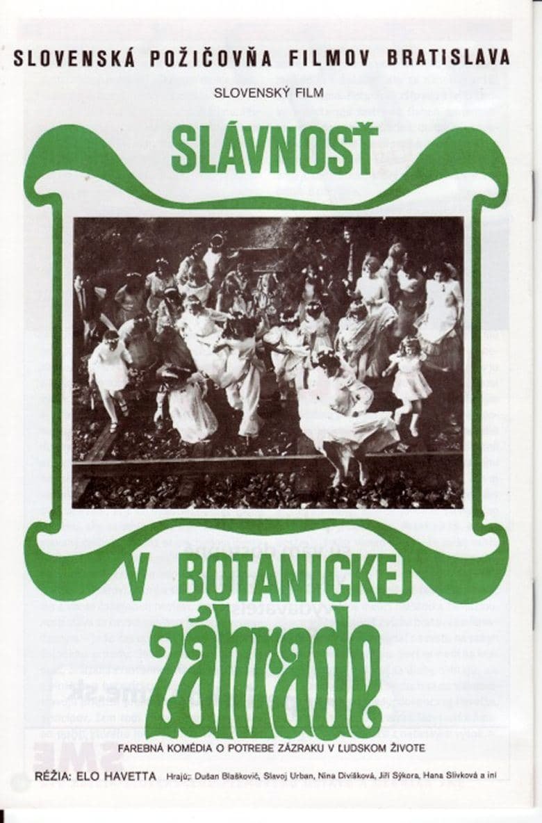 Slávnosť v botanickej záhrade Poster